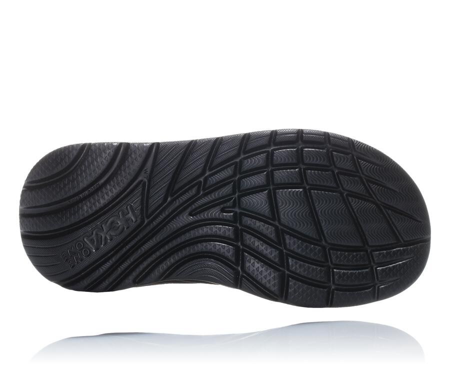 Hoka One One Sandalet Kadın Siyah - Ora Recovery Flip - WB9635781